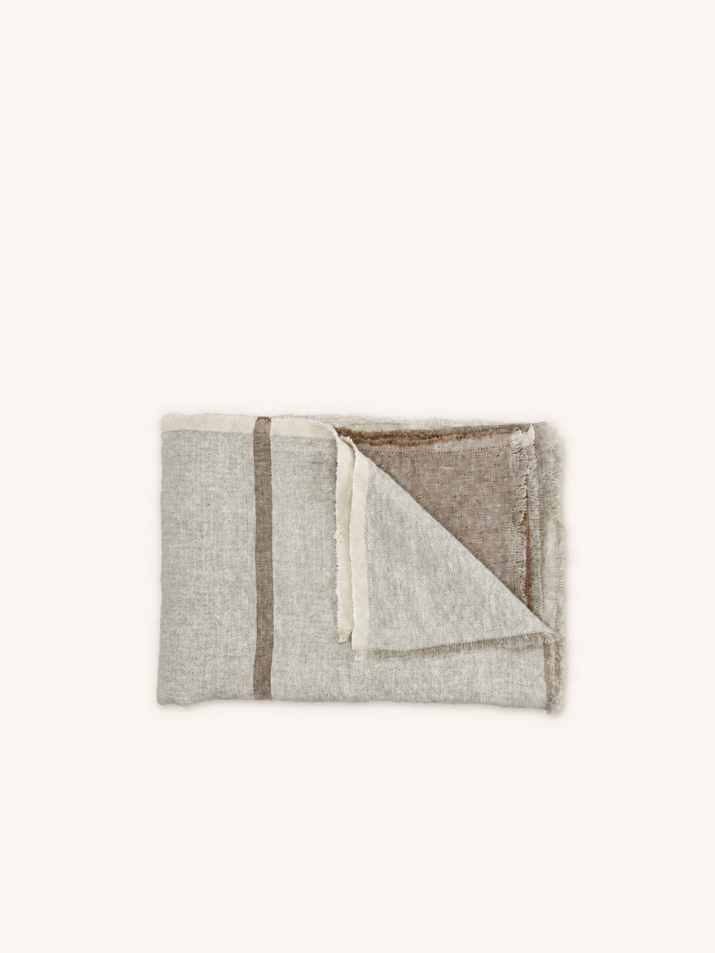 BRUNELLO - throw - linen - L 170 x W 130 cm - natural