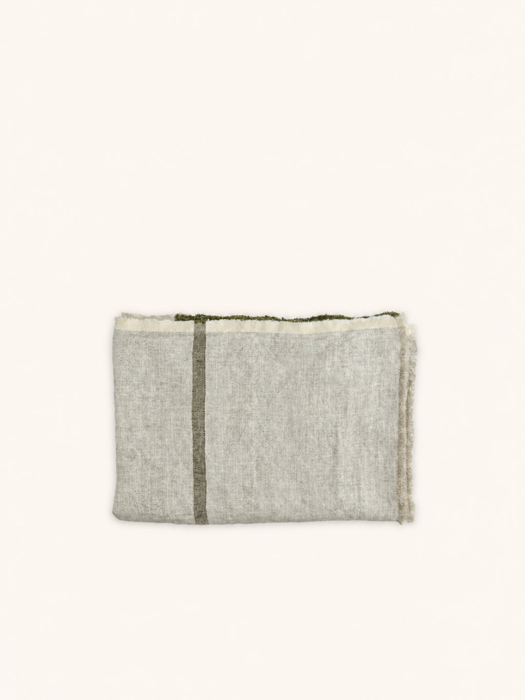 BRUNELLO - plaid - linnen - L 170 x W 130 cm - naturel