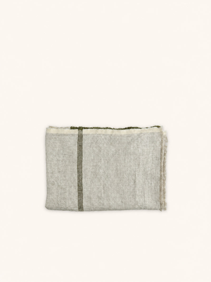 BRUNELLO - throw - linen - L 170 x W 130 cm - natural