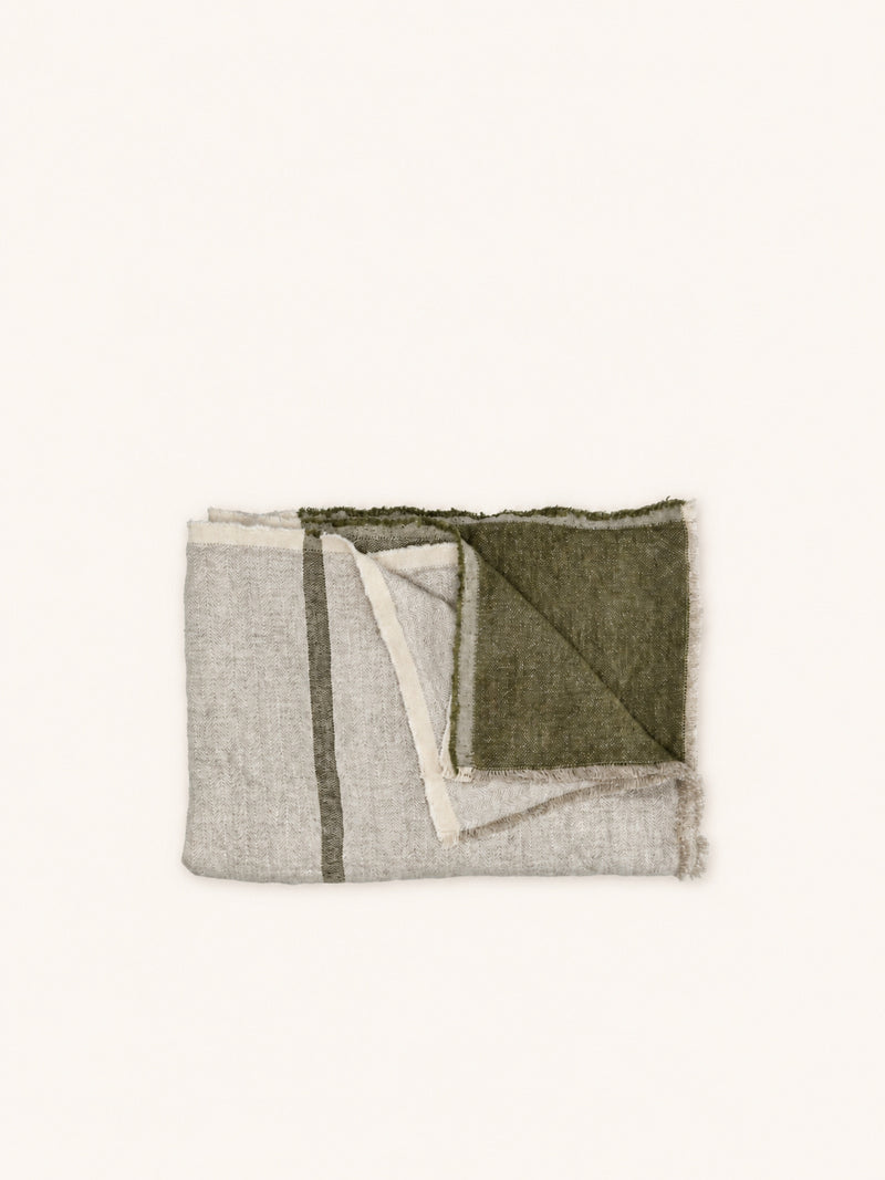 BRUNELLO - throw - linen - L 170 x W 130 cm - natural