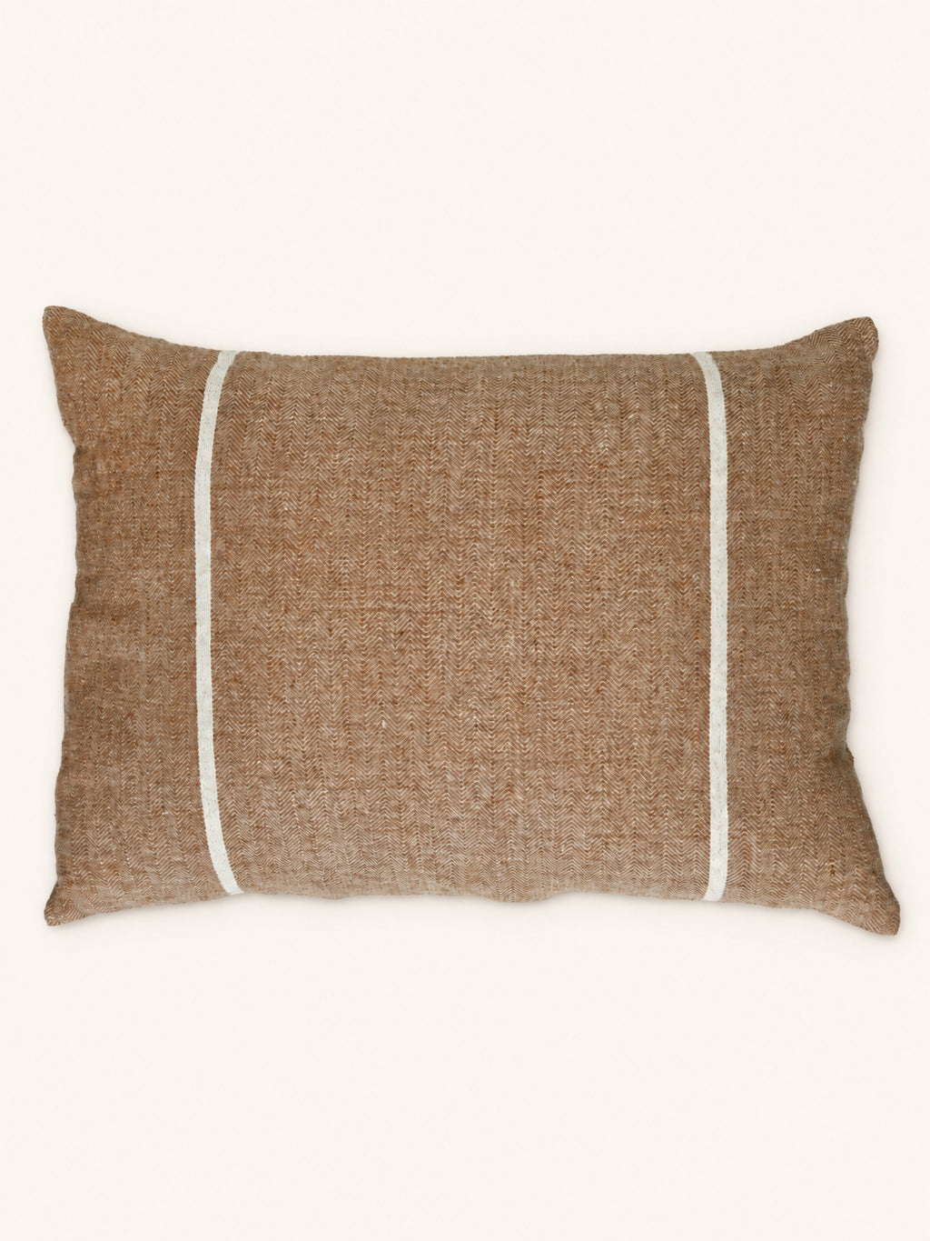 BRUNELLO - coussin - lin - L 60 x W 40 cm - camel