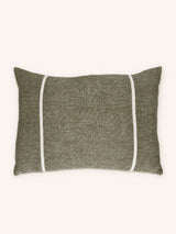 Groen – BRUNELLO - Kissen - Leinen - L 60 x W 40 cm - Grün