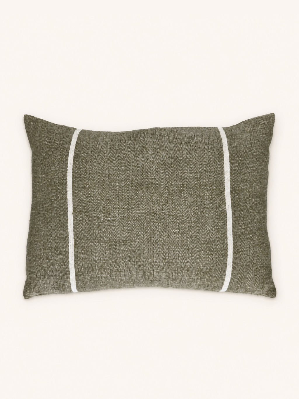 BRUNELLO - kussen - linnen - L 60 x W 40 cm - groen