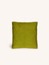 LIORA - cushion - cotton - L 45 x W 45 x H 5 cm - lime