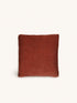 LIORA - cushion - cotton - L 45 x W 45 x H 5 cm - rust