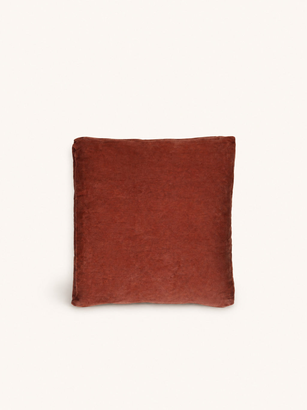 LIORA - cushion - cotton - L 45 x W 45 x H 5 cm - rust
