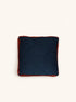 LIORA - cushion - cotton - L 45 x W 45 x H 5 cm - blue