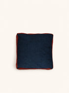 LIORA - cushion - cotton - L 45 x W 45 x H 5 cm - blue