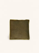 LIORA - cushion - cotton - L 45 x W 45 x H 5 cm - khaki