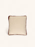 LIORA - cushion - cotton - L 45 x W 45 x H 5 cm - natural