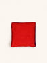 LIORA - cushion - cotton - L 45 x W 45 x H 5 cm - red