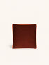 LIORA - cushion - cotton - L 45 x W 45 x H 5 cm - rust