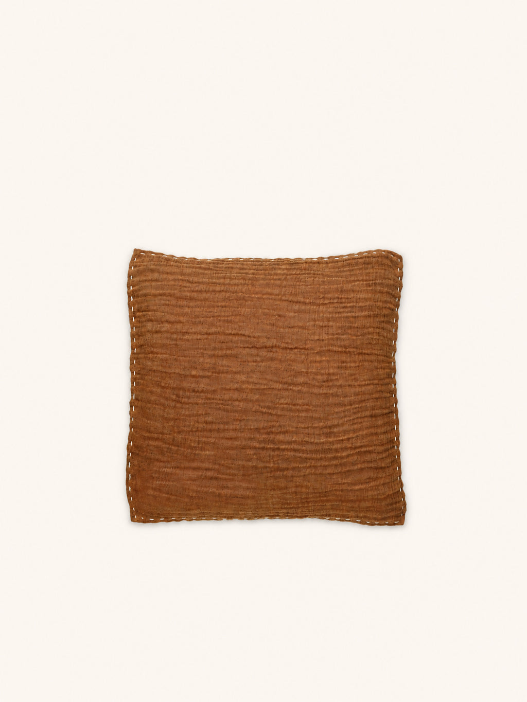 PAMBA - cushion - cotton - L 45 x W 45 cm - mustard