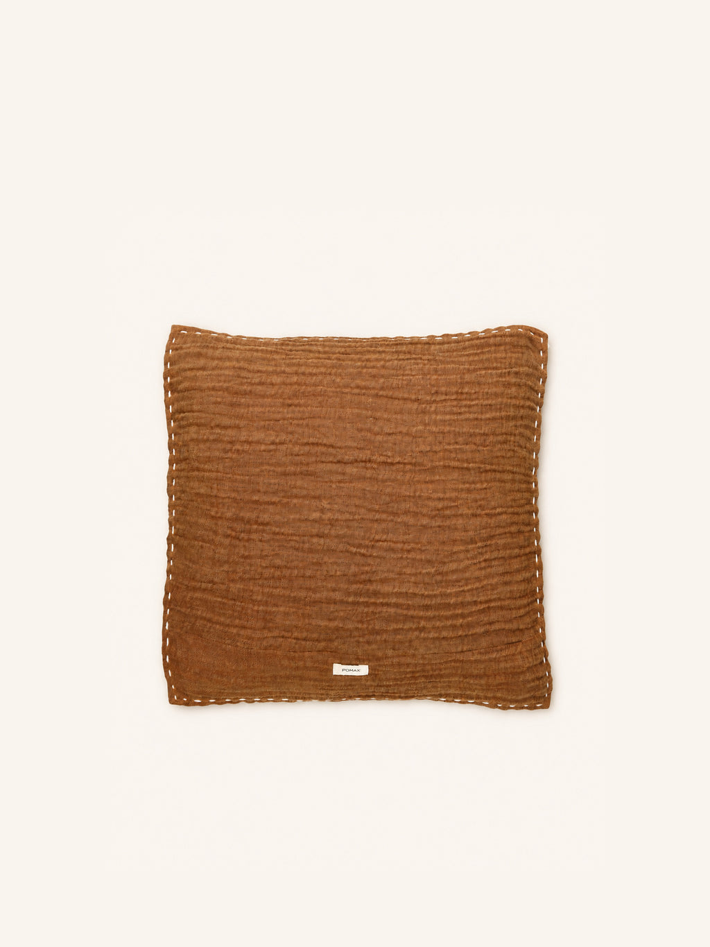 PAMBA - cushion - cotton - L 45 x W 45 cm - mustard