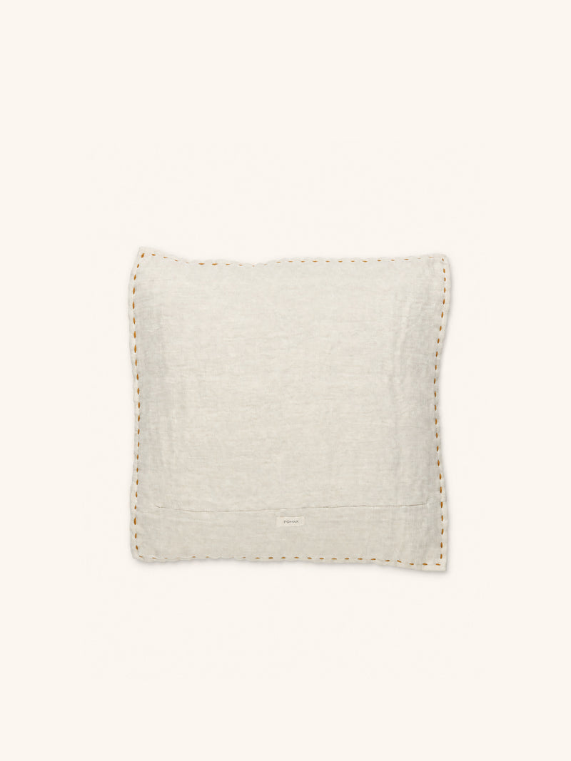 PAMBA - cushion - cotton - L 45 x W 45 cm - natural