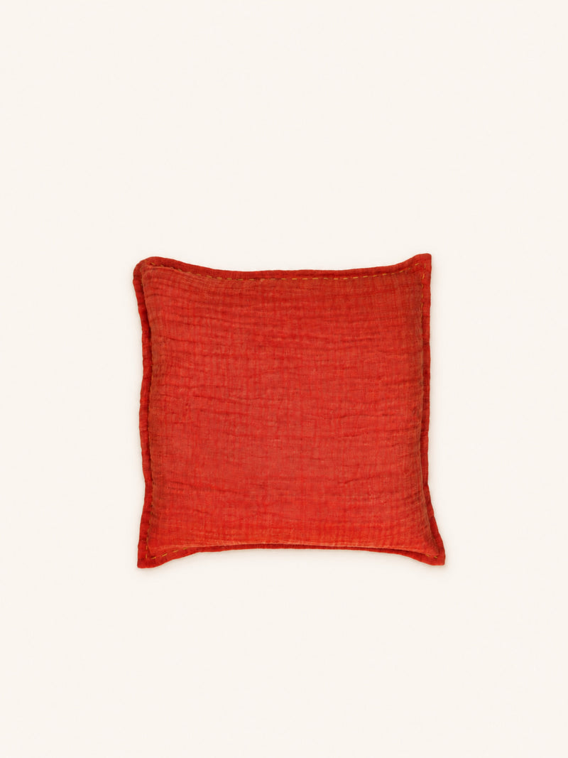 PAMBA - cushion - cotton - L 45 x W 45 cm - paprika