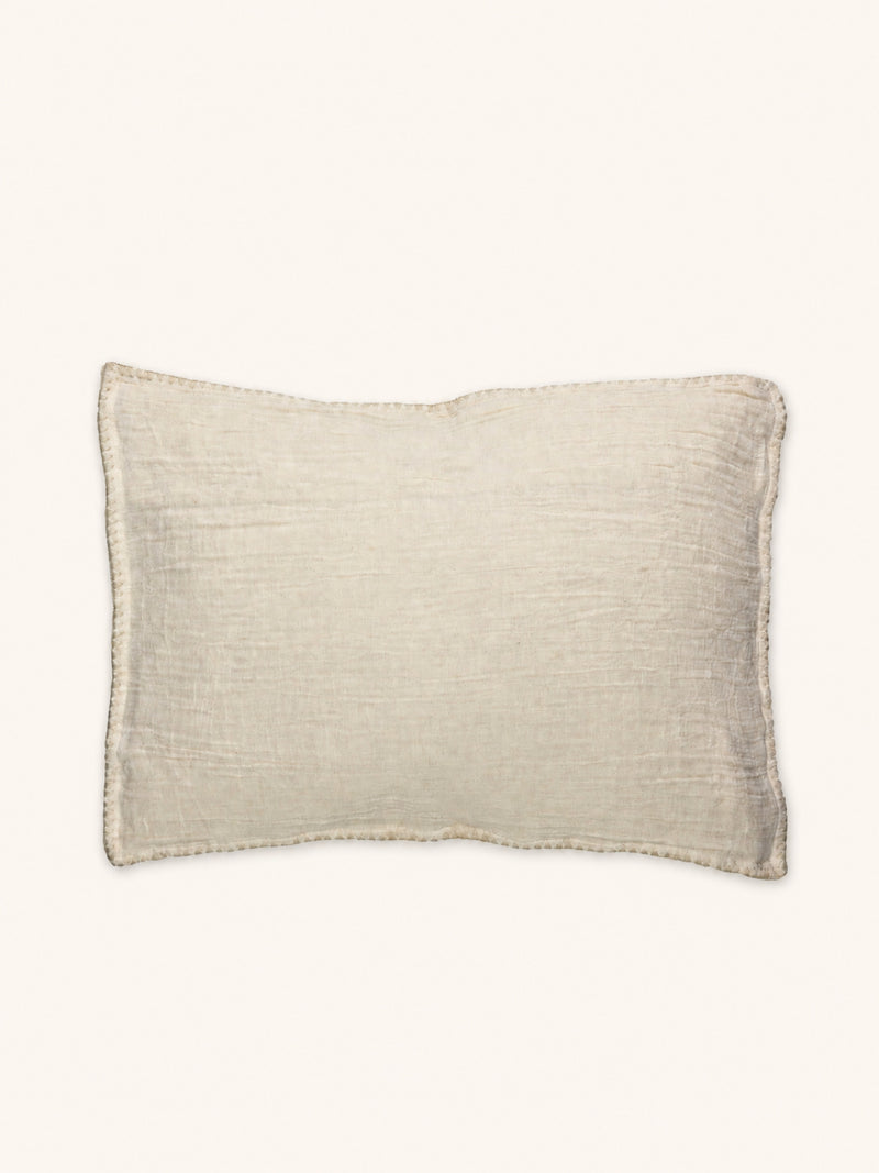PAMBA - cushion - cotton - L 60 x W 40 cm - natural