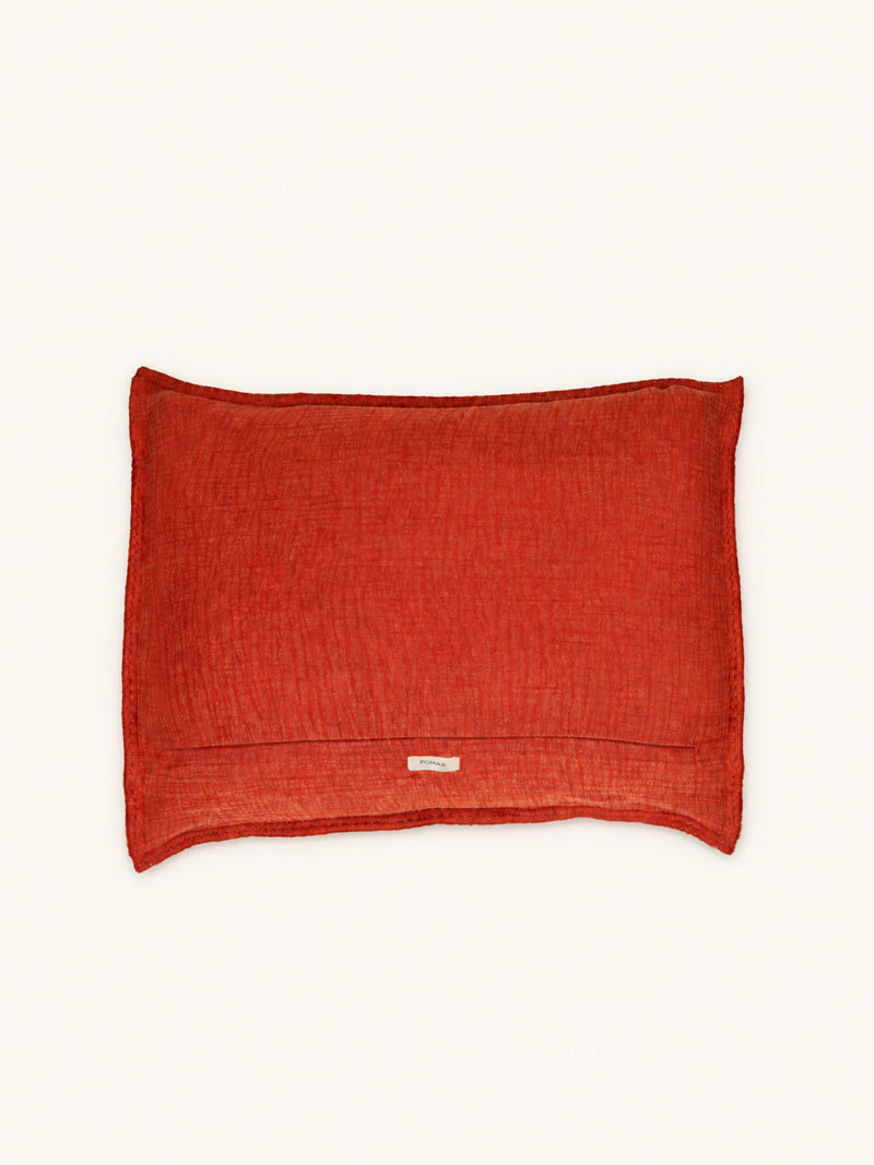 PAMBA - cushion - cotton - L 60 x W 40 cm - paprika