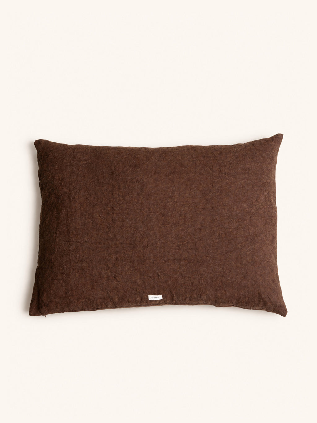 ALPHA BASICS - cushion - linen - L 70 x W 50 cm - chocolate