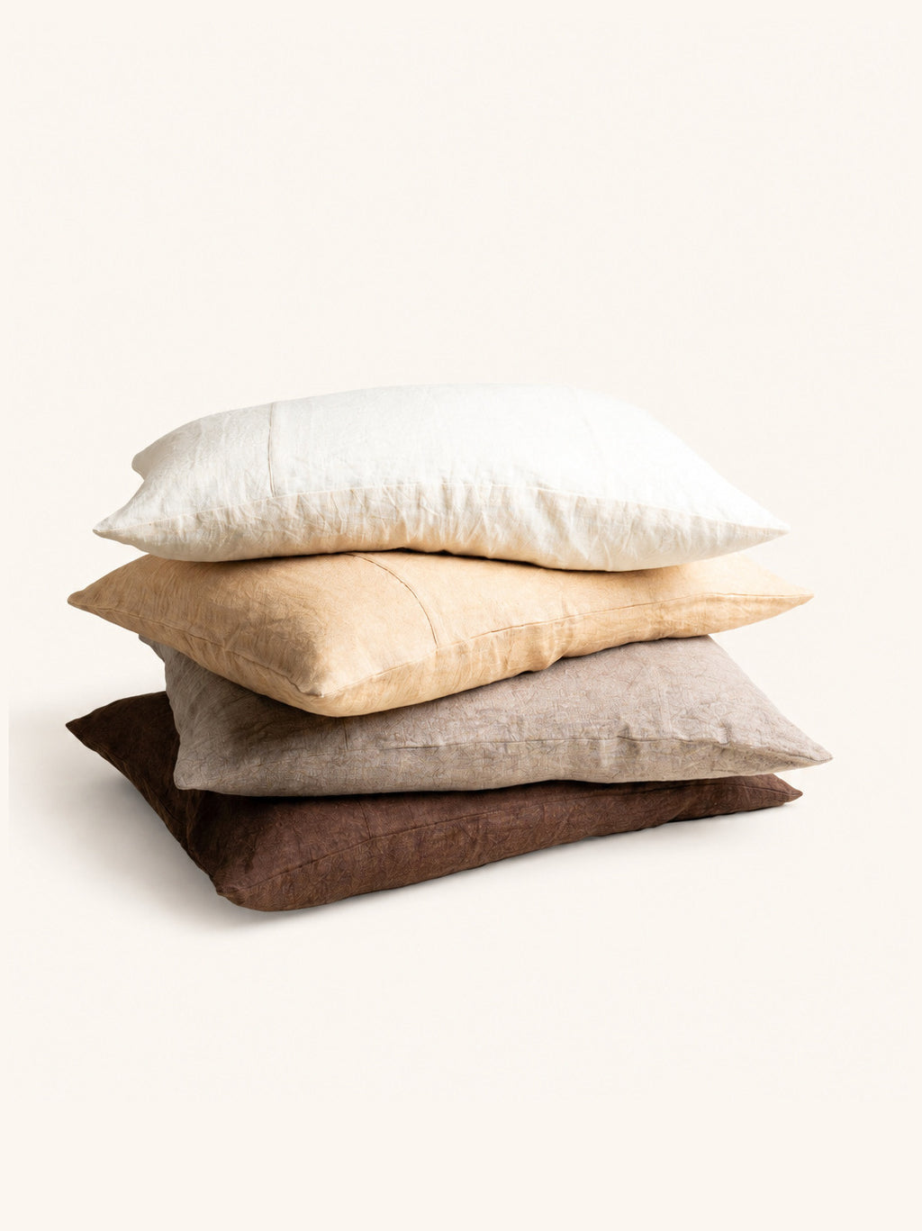 ALPHA BASICS - Kissen - Leinen - L 70 x W 50 cm - natur