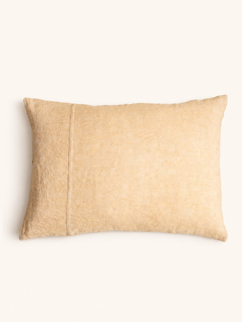 ALPHA BASICS - cushion - linen - L 70 x W 50 cm - ochre