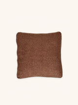 Bruin – ALPHA CLASSICS - cojín - lino - L 45 x W 45 cm - chocolate