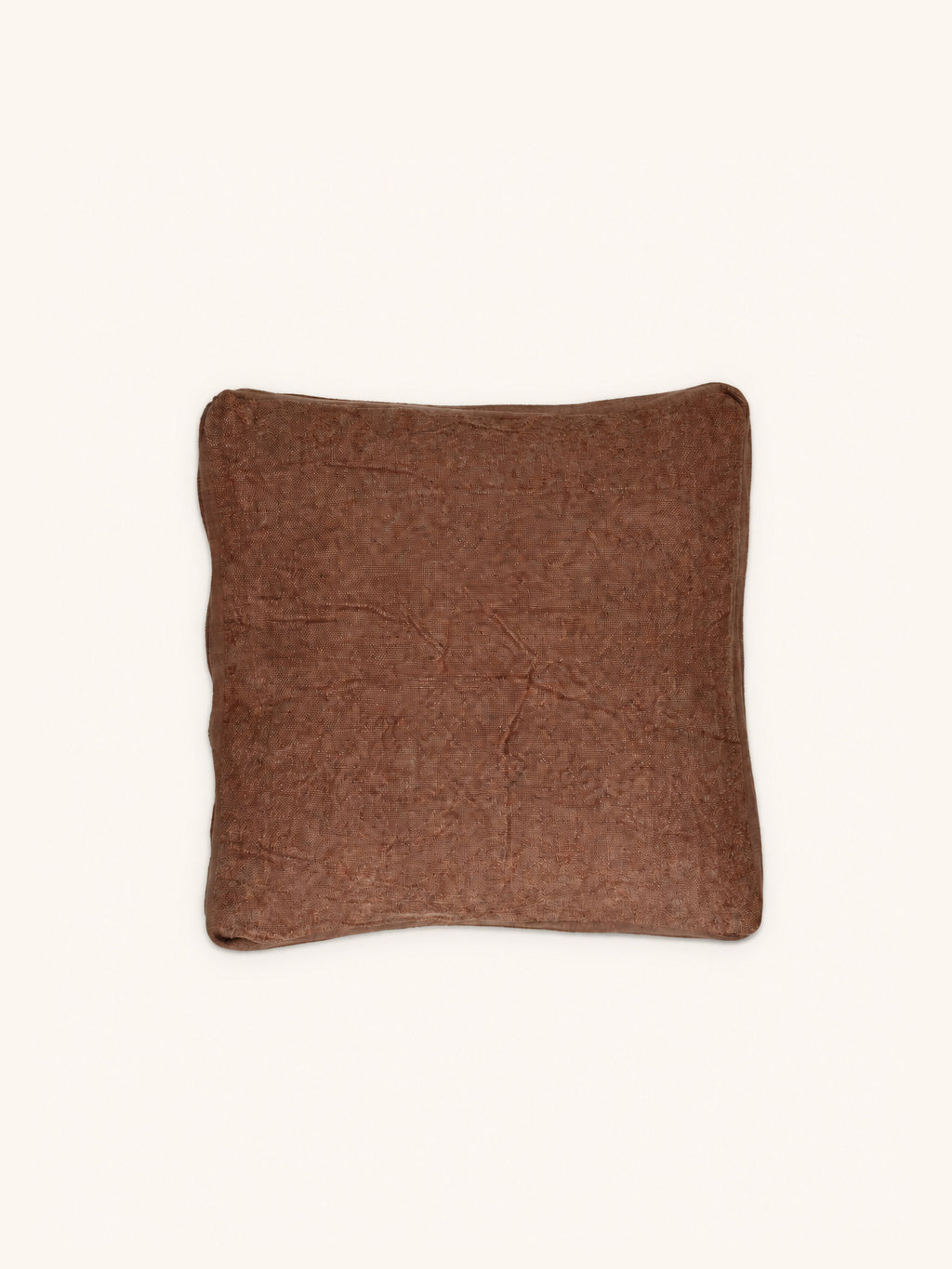 ALPHA CLASSICS - cushion - linen - L 45 x W 45 cm - chocolate
