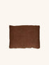 ALPHA CLASSICS - coussin - lin - L 60 x W 40 cm - chocolat