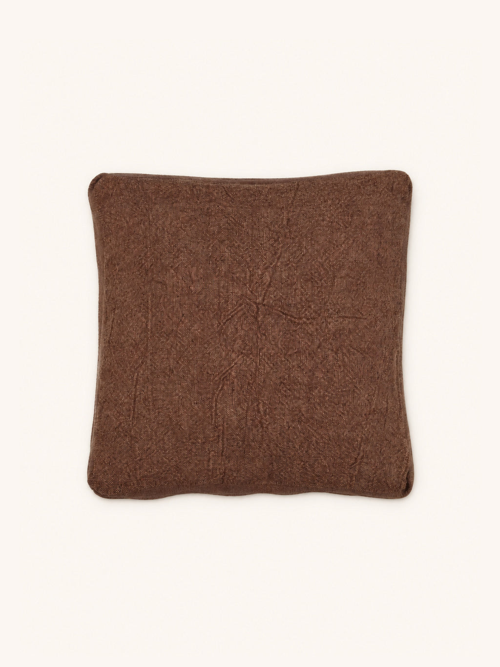 ALPHA CLASSICS - cushion - linen - L 60 x W 60 cm - chocolate