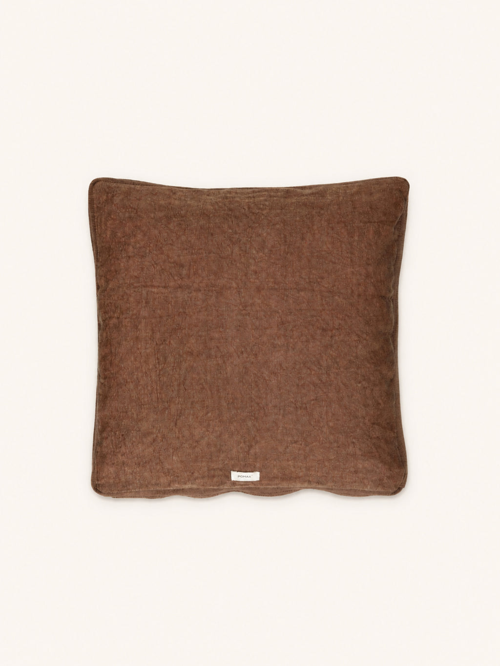 ALPHA CLASSICS - cushion - linen - L 60 x W 60 cm - chocolate