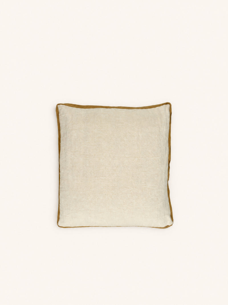 ALPHA CLASSICS - cushion - linen - L 45 x W 45 cm - ivory