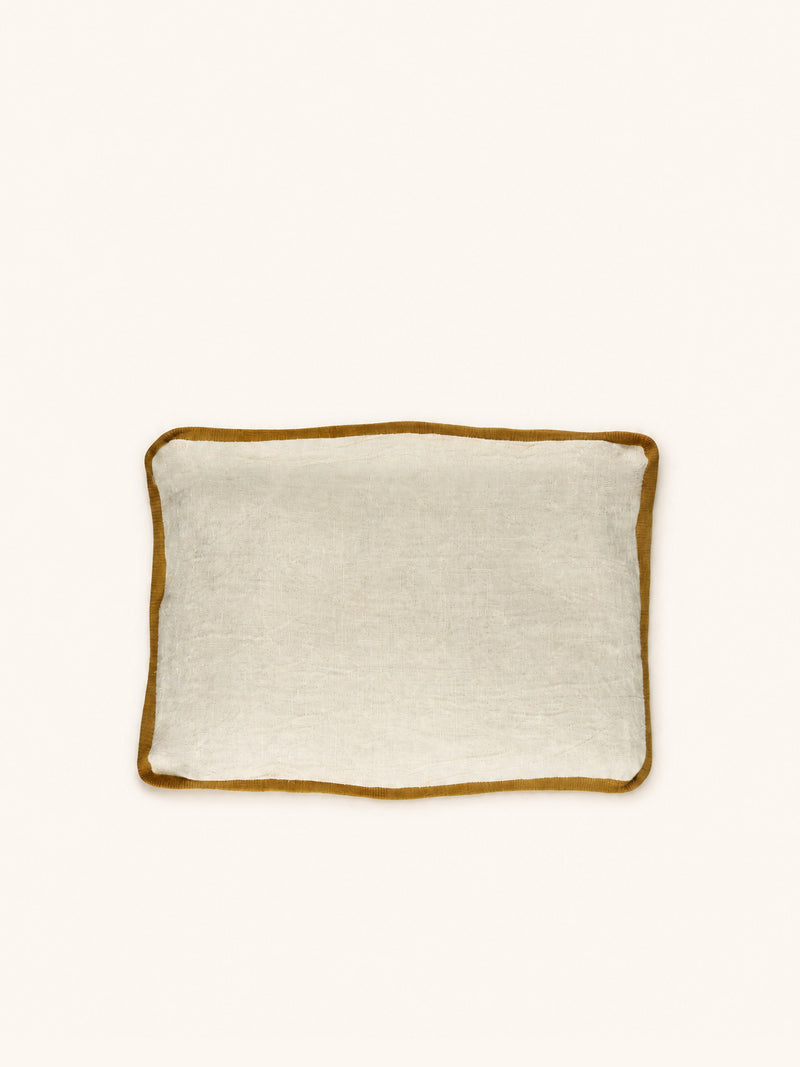 ALPHA CLASSICS - cushion - linen - L 60 x W 40 cm - ivory