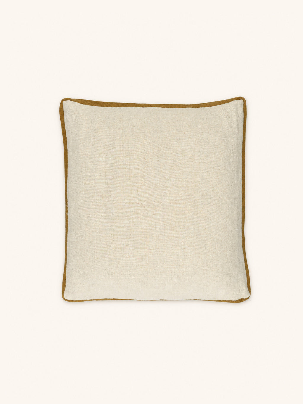 ALPHA CLASSICS - coussin - lin - L 60 x W 60 cm - ivoire