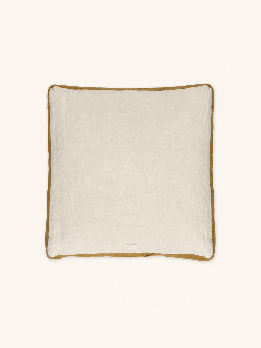 ALPHA CLASSICS - coussin - lin - L 60 x W 60 cm - ivoire