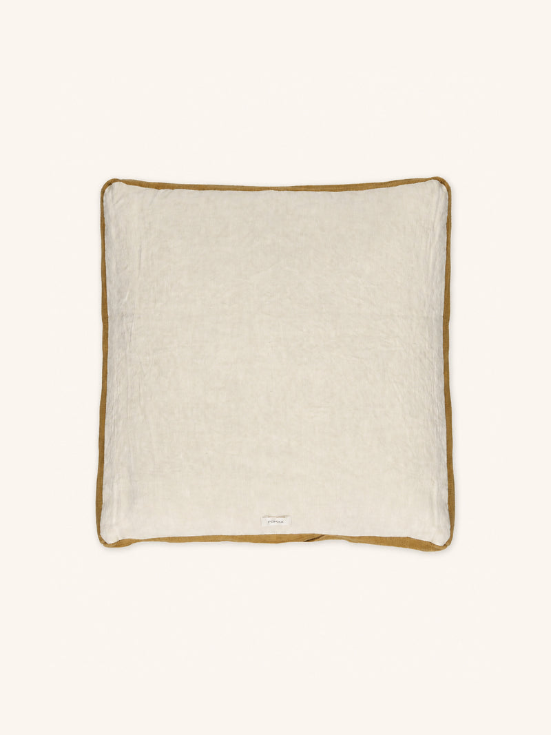 ALPHA CLASSICS - cushion - linen - L 60 x W 60 cm - ivory