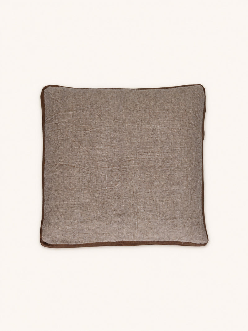 ALPHA CLASSICS - cushion - linen - L 60 x W 60 cm - natural