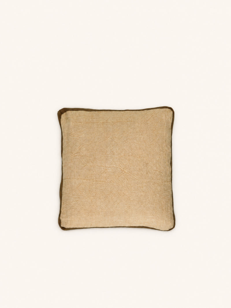 ALPHA CLASSICS - cushion - linen - L 45 x W 45 cm - ochre