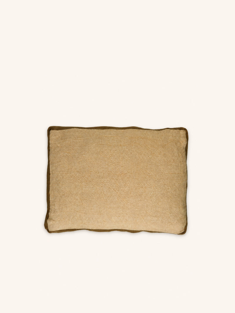 ALPHA CLASSICS - cushion - linen - L 60 x W 40 cm - ochre