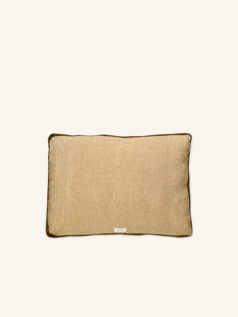 ALPHA CLASSICS - cushion - linen - L 60 x W 40 cm - ochre