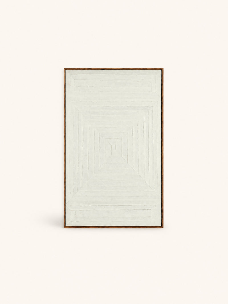 FIBRE - decorazione da parete - cotone - L 80 x W 5 x H 120 cm - bianco sporco