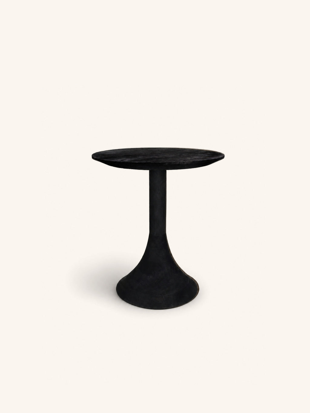 FUNNEL - Beistelltisch - Mangoholz - DIA 40 x H 45 cm - Holzkohle