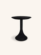 FUNNEL - mesa auxiliar - madera de mango - DIA 50 x H 55 cm - carbón