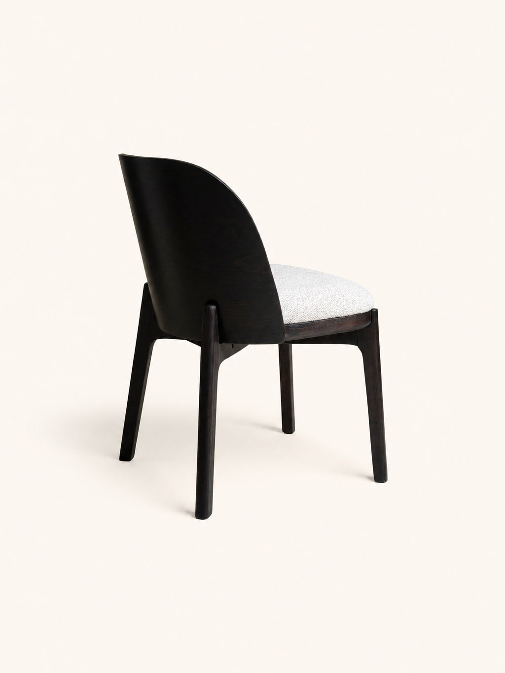ZURI - silla - roble - L 50 x W 55,5 x H 78,5 cm - blanco roto