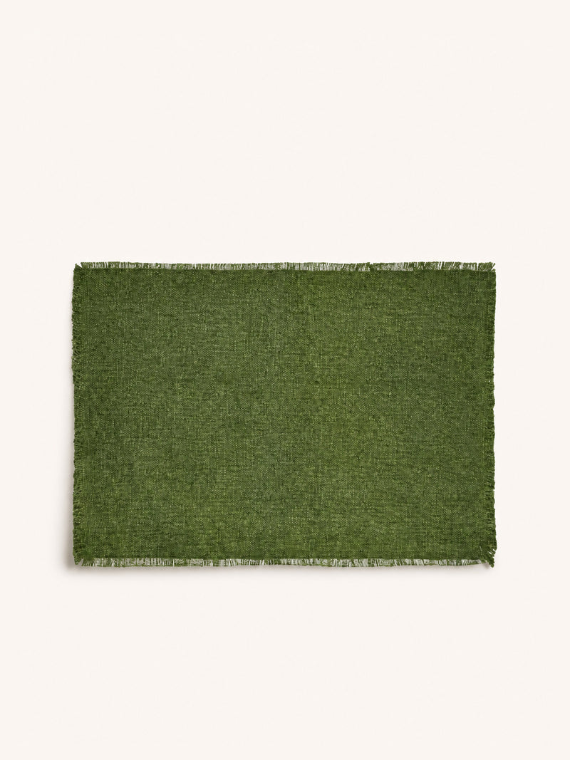 FRIVOLE - placemat - cotton - L 50 x W 35 cm - green