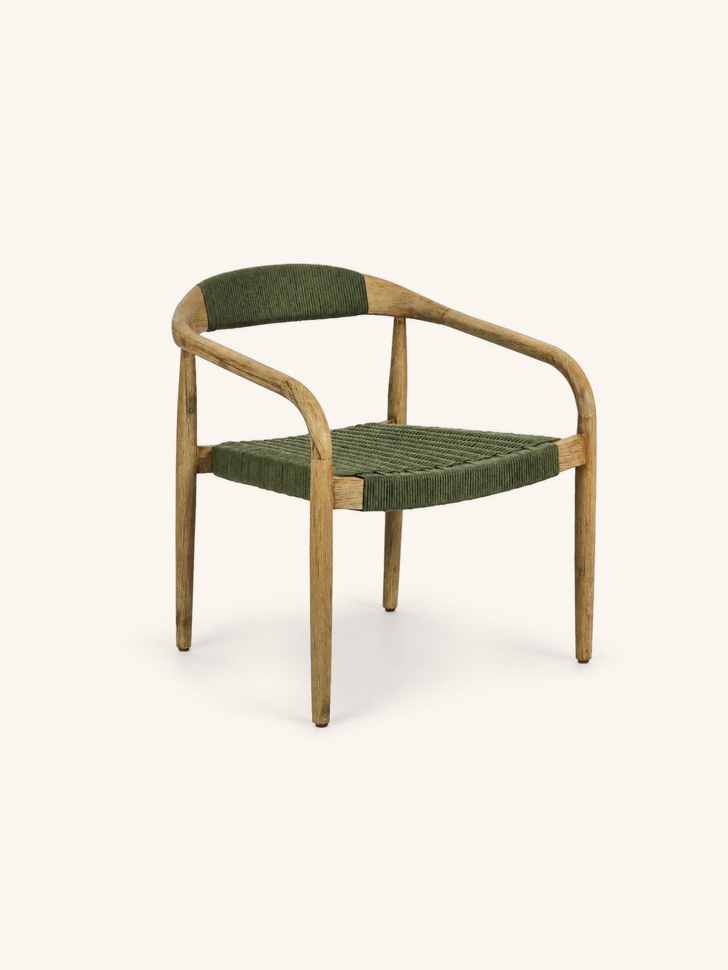 MIRA - loungestoel - acacia hout - L 61 x W 61 x H 70 cm - groen