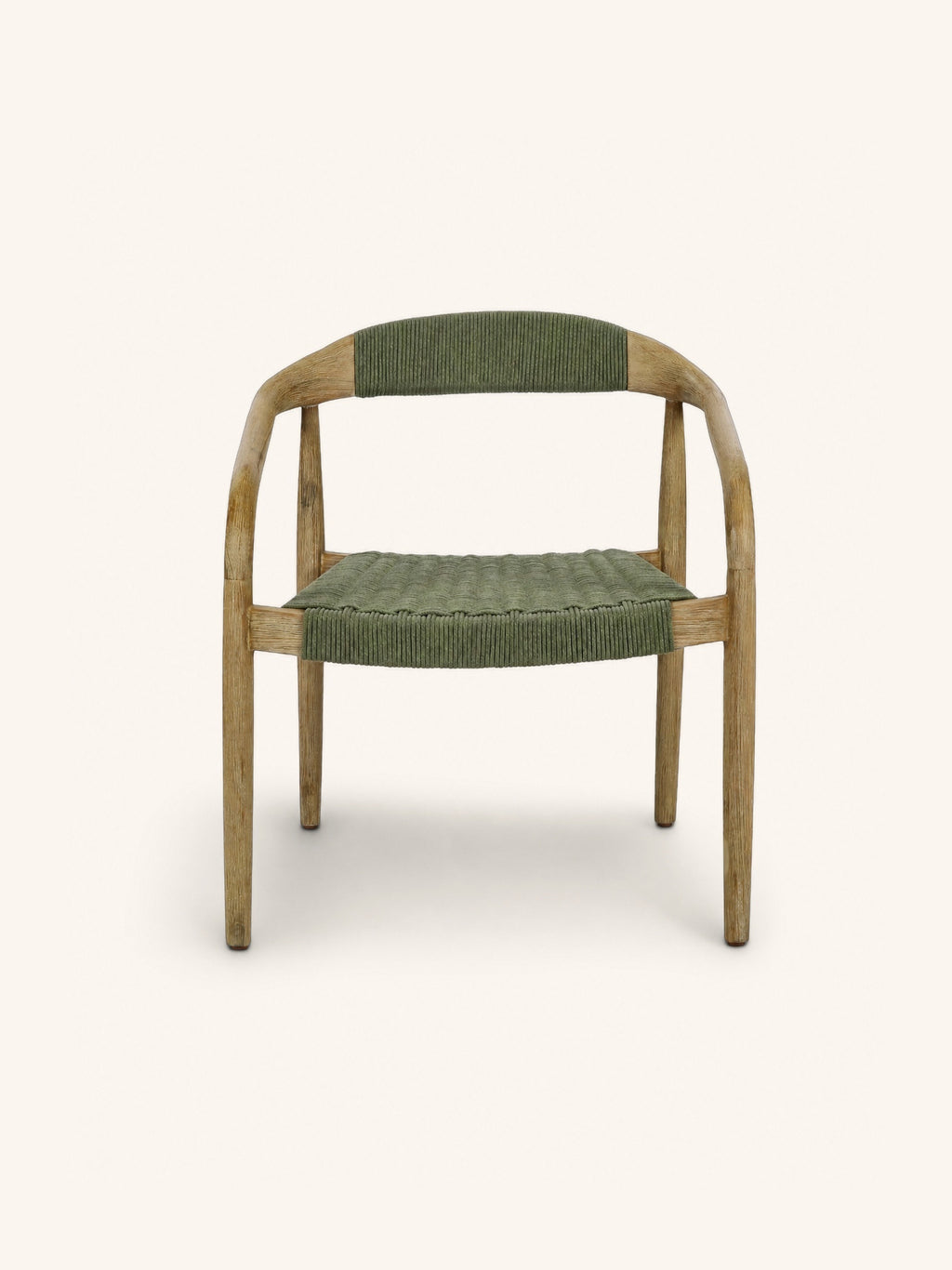 MIRA - loungestoel - acacia hout - L 61 x W 61 x H 70 cm - groen