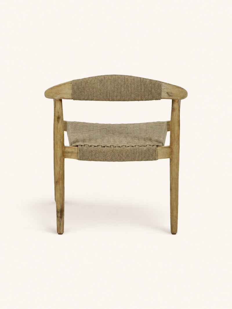MIRA - lounge chair - acacia wood - L 61 x W 61 x H 70 cm - natural