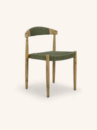 MIRA - stoel - acacia hout - L 46 x W 51 x H 76 cm - groen