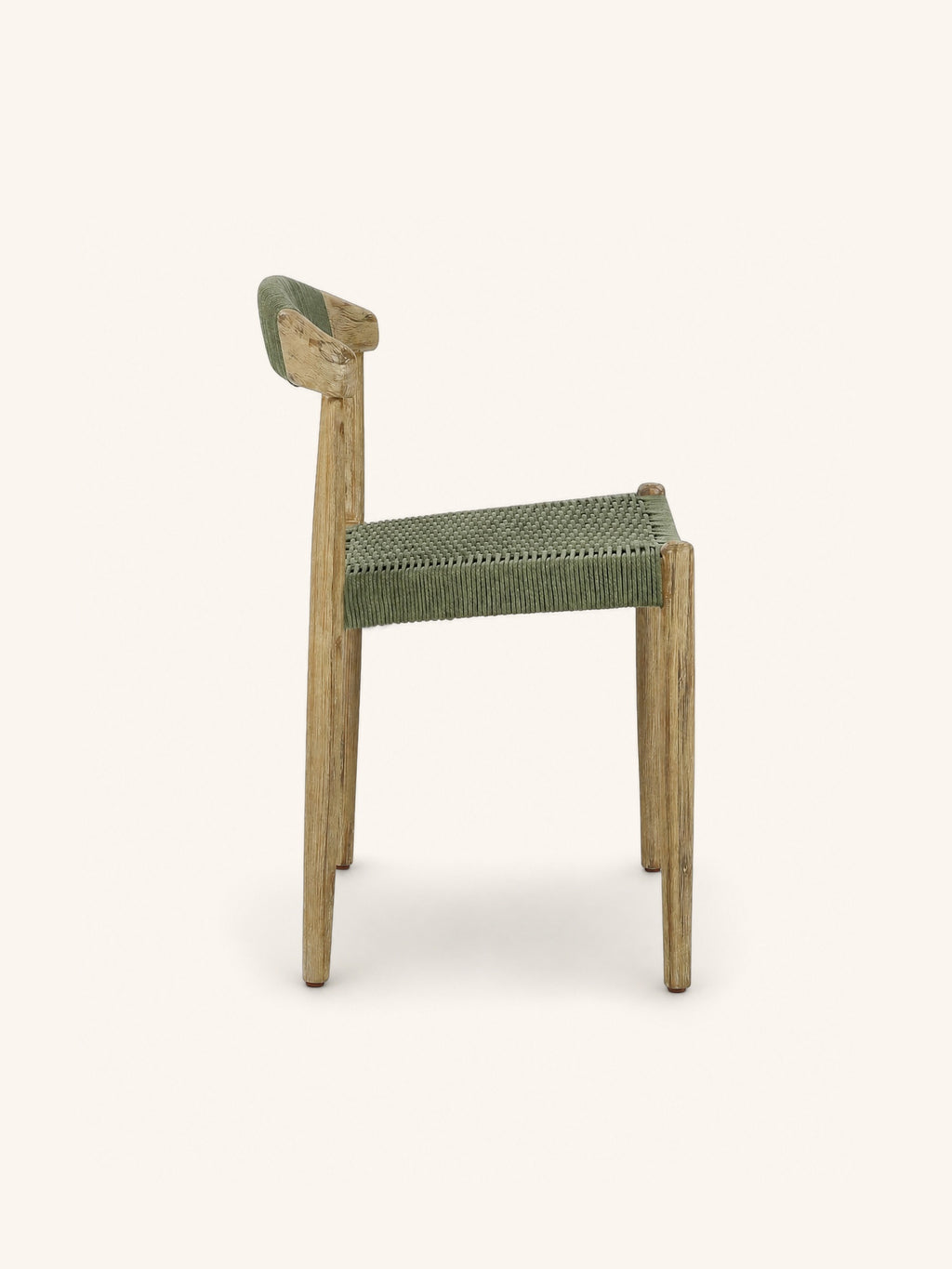 MIRA - stoel - acacia hout - L 46 x W 51 x H 76 cm - groen