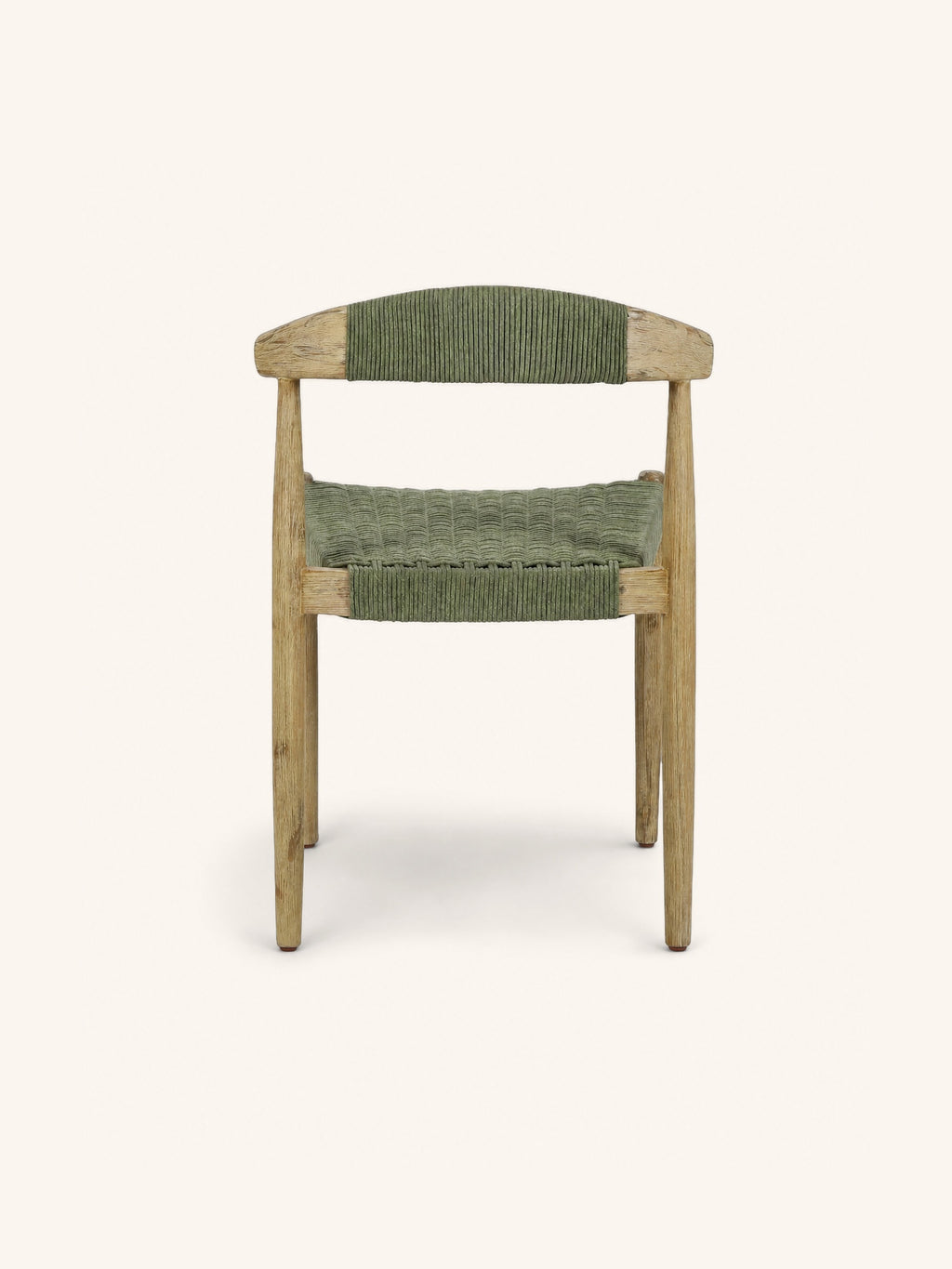 MIRA - stoel - acacia hout - L 46 x W 51 x H 76 cm - groen